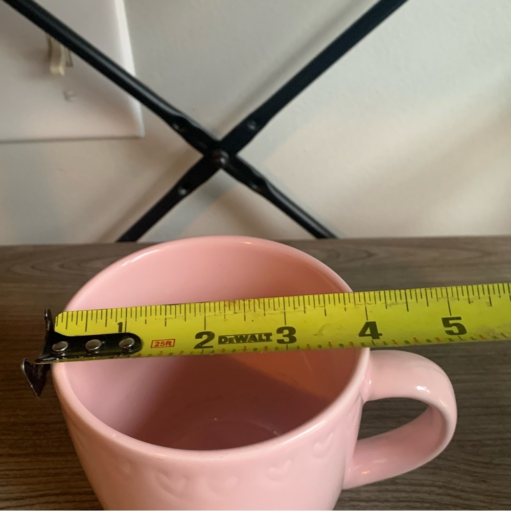 Pink Stoneware Hearts Coffee Tea Mug Target Valentine’s Day - Picture 6 of 7